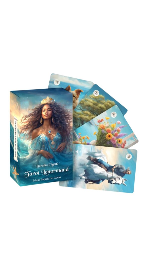 Baralho cigano Lenormand Edição Imperio das águas 36 cartas- Caminho Luminar