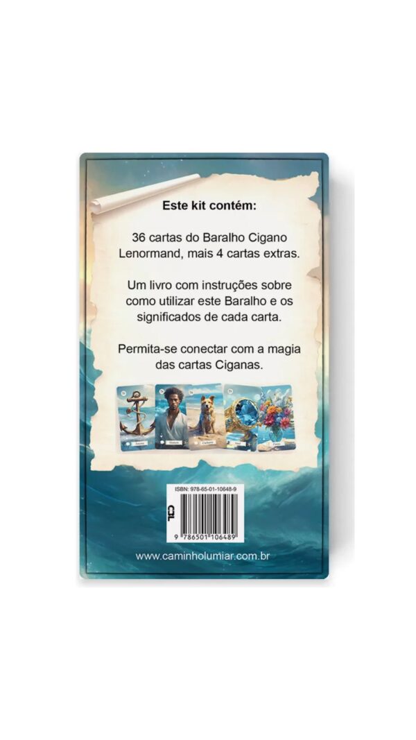 Baralho cigano Lenormand Edição Imperio das águas 36 cartas- Caminho Luminar - Image 4