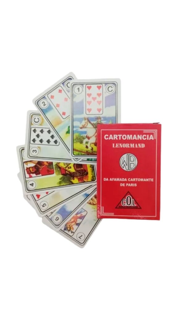 Cartomancia Lenormand – Simples | Baralho Cigano 36 Cartas + Manual Explicativo