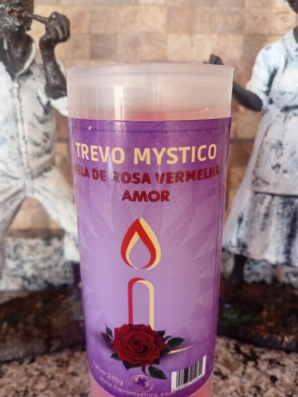 Vela de 7 dias 15cm c/ cápsula de PVC- Essência de rosas vermelha - Image 2