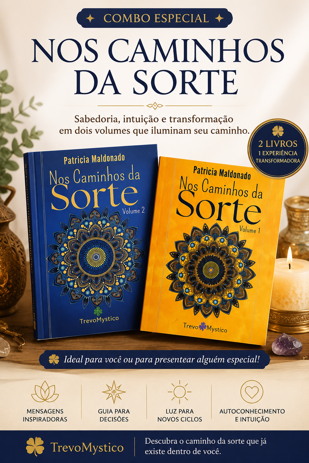 COMBO PROMOCIONAL : 2 LIVRO ORÁCULO " NOS CAMINHOS DA SORTE (VOLUME 1 E VOLUME 2)