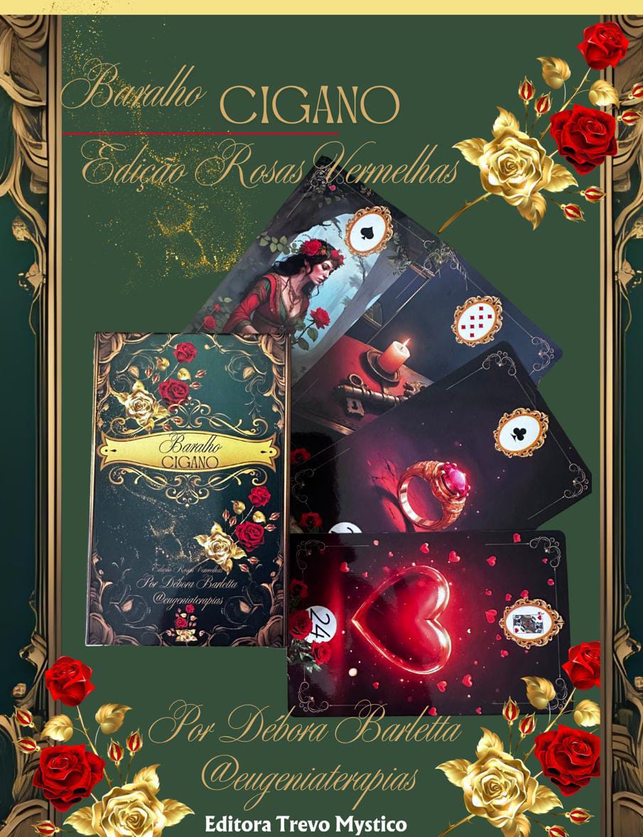 BARALHO LENORMAND - EDIÇÃO ROSAS VERMELHAS- DÉBORA BARLETTA.